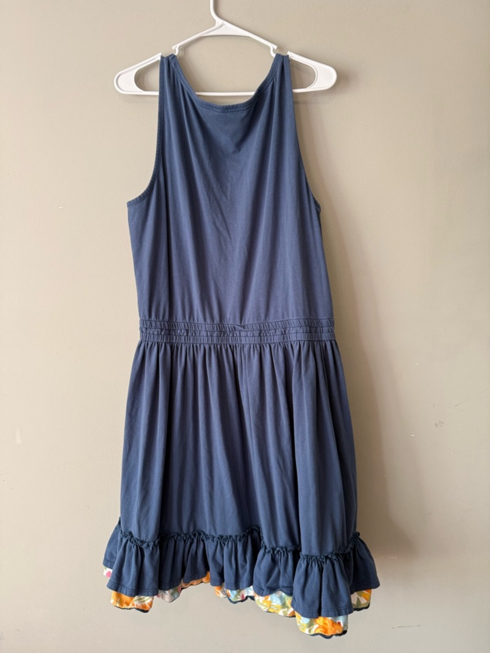 Matilda Jane Navy Ruffle Hem Sleeveless Sundress - Picture 2 of 4